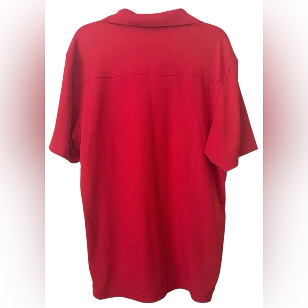 NWOT Under Armour Red and White Branded Polo Shirt - Picture 2 of 3